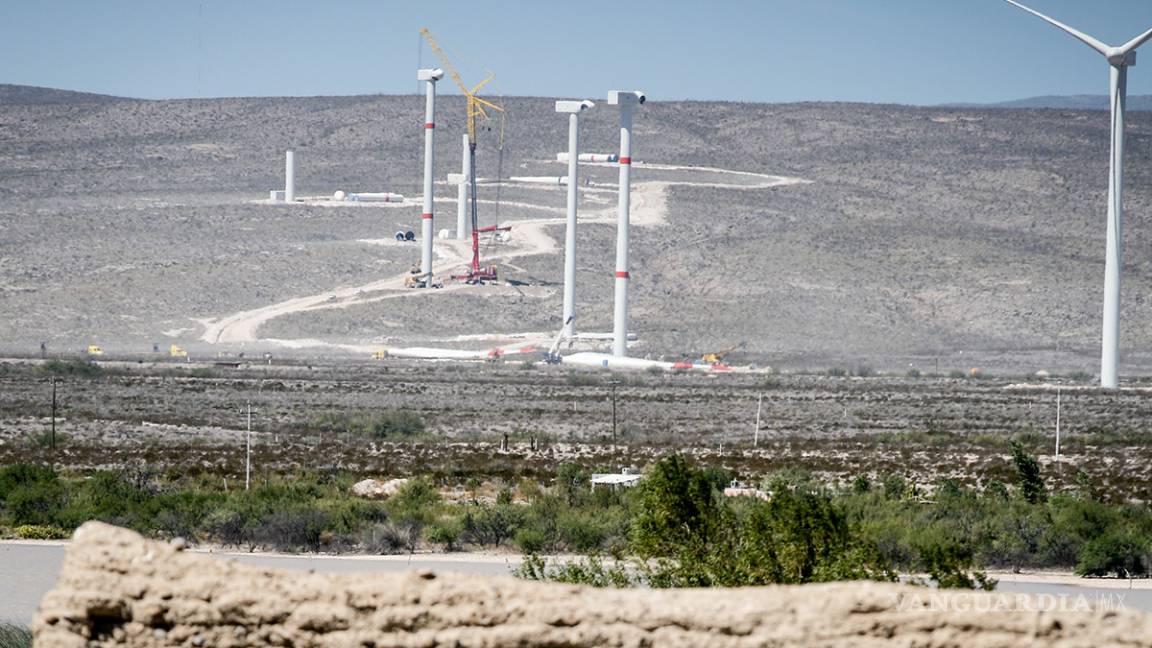 $!Parque Eólico de Coahuila registra un avance del 80 por ciento en su construcción