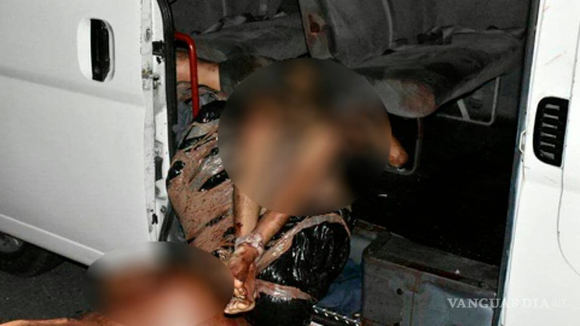 $!Encuentran 11 cuerpos dentro de una camioneta en Boca del Río, Veracruz