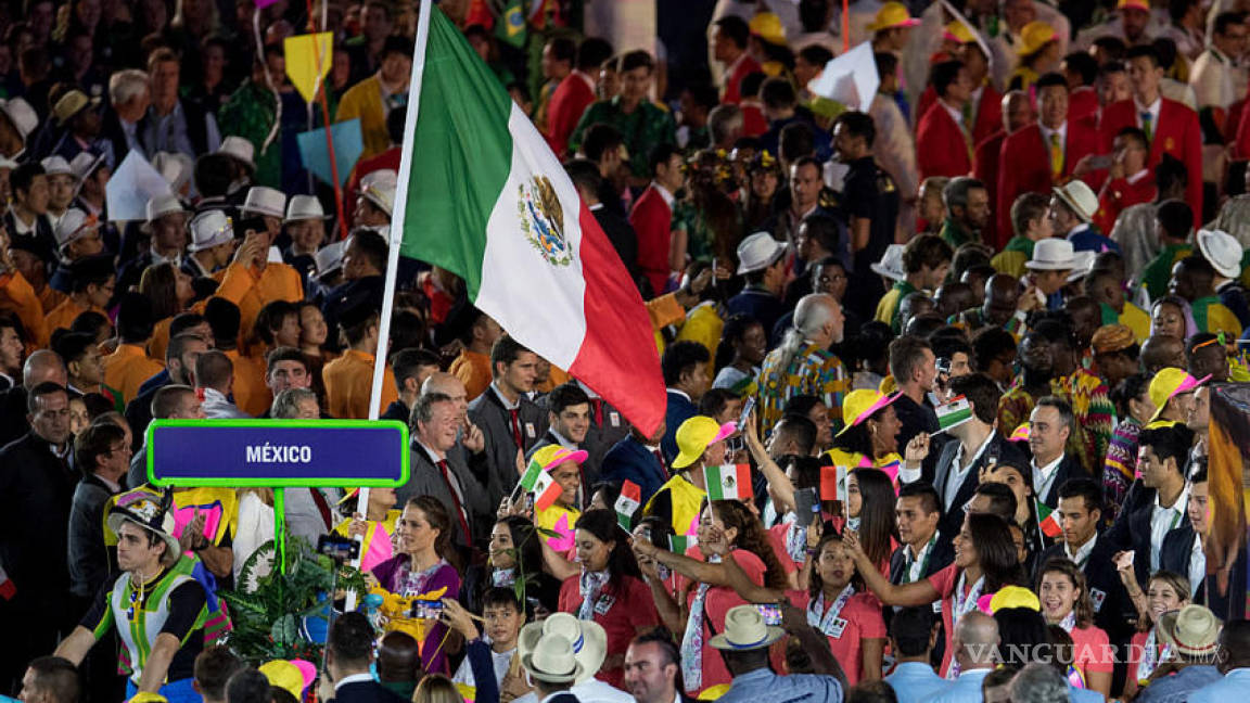 Delegación Méxicana ovacionada en la inauguración de Río