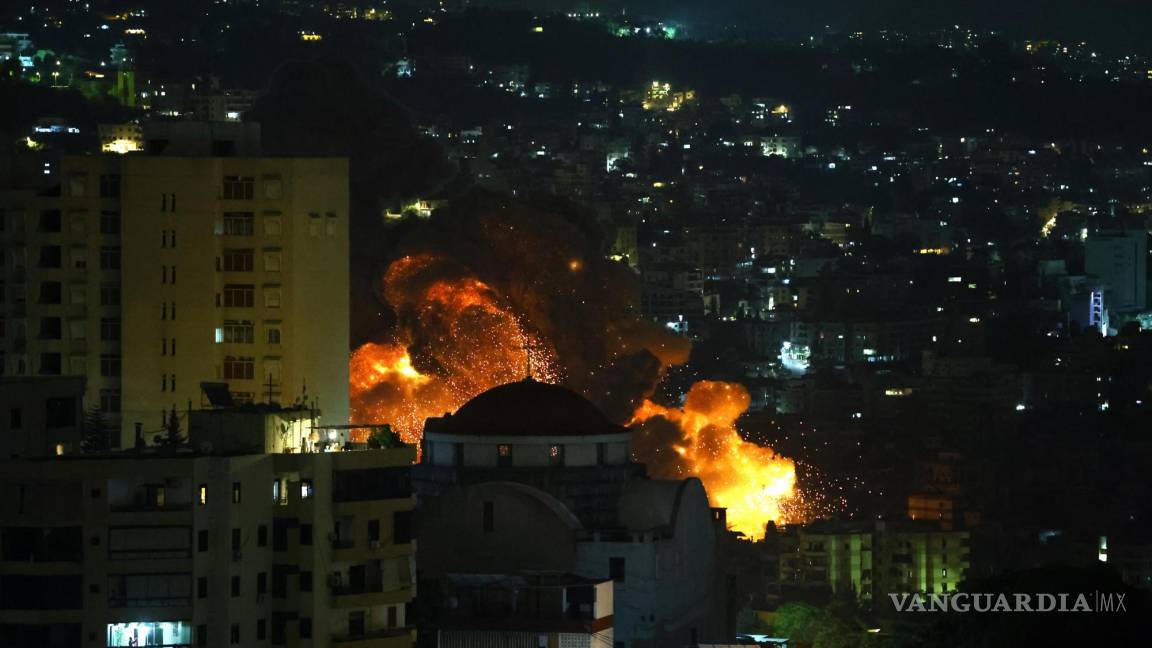 Reportan violentos bombardeos de Israel en el sur de Beirut