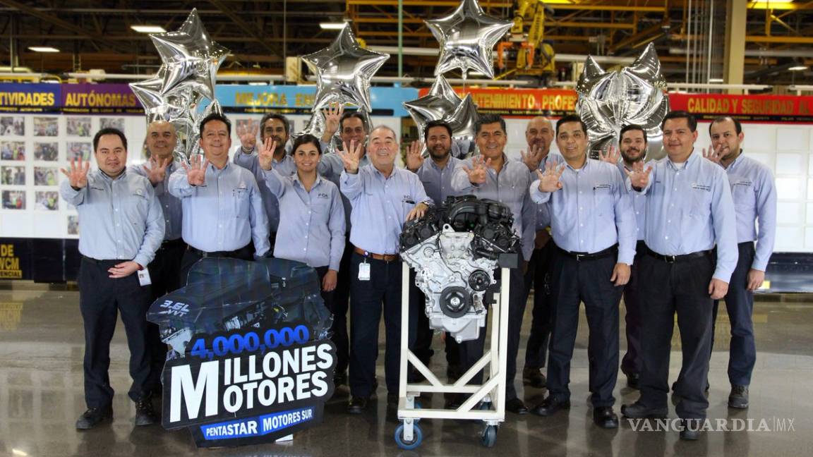 Fiat Chrysler produce su motor 4 millones en la planta de Saltillo