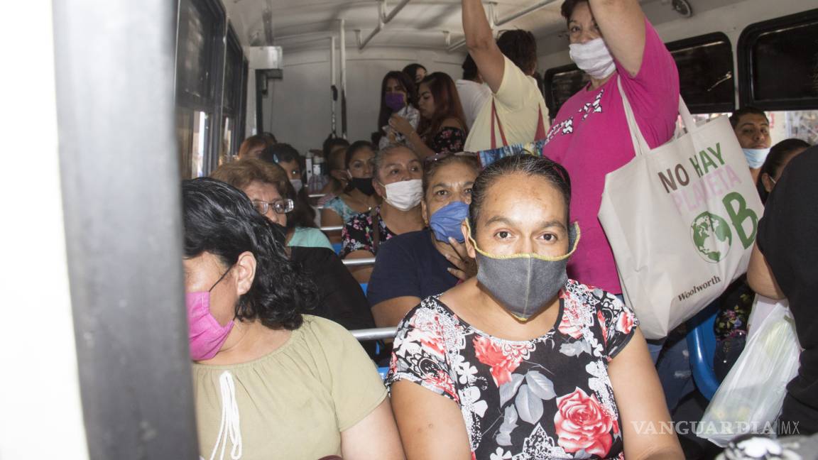Transporte urbano de Saltillo, un riesgo de contagio