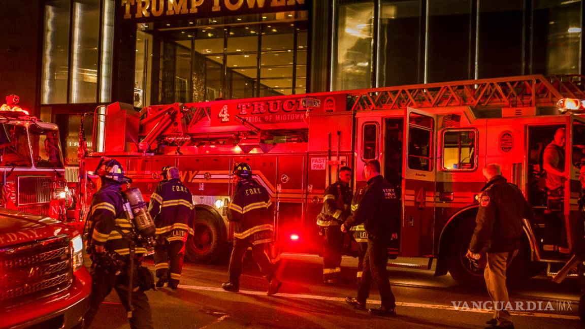 Trump elogia a bomberos tras incendio en la Torre Trump