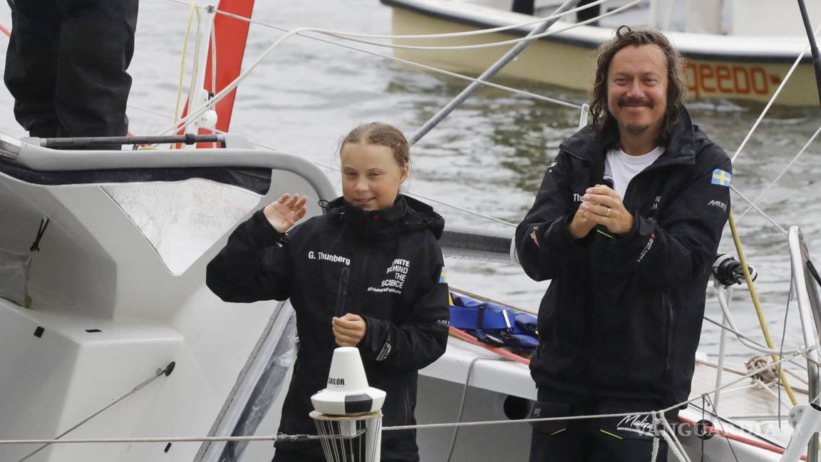 Greta Thunberg llega a Nueva York tras cruzar Atlántico en un velero