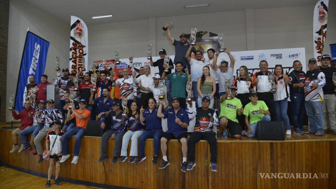 Entre el éxito y la adrenalina, premian a ganadores de Coahuila 1000 en Saltillo