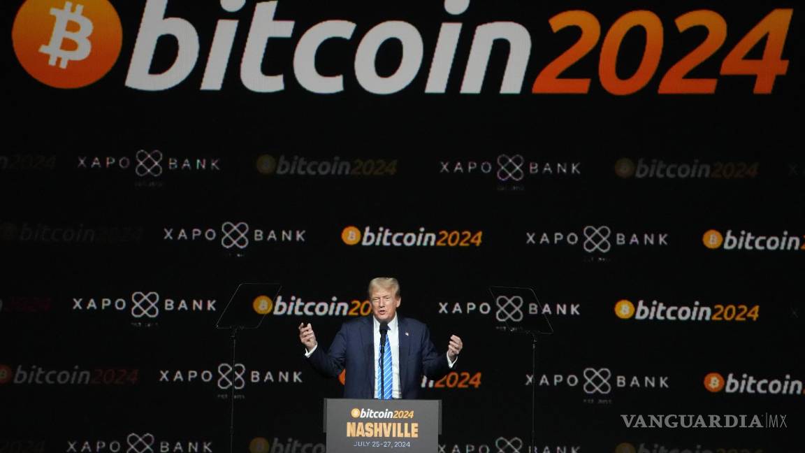 $!El expresidente Donald Trump durante la Conferencia de Bitcoin 2024, el sábado 27 de julio de 2024, en Nashville, Tennessee.