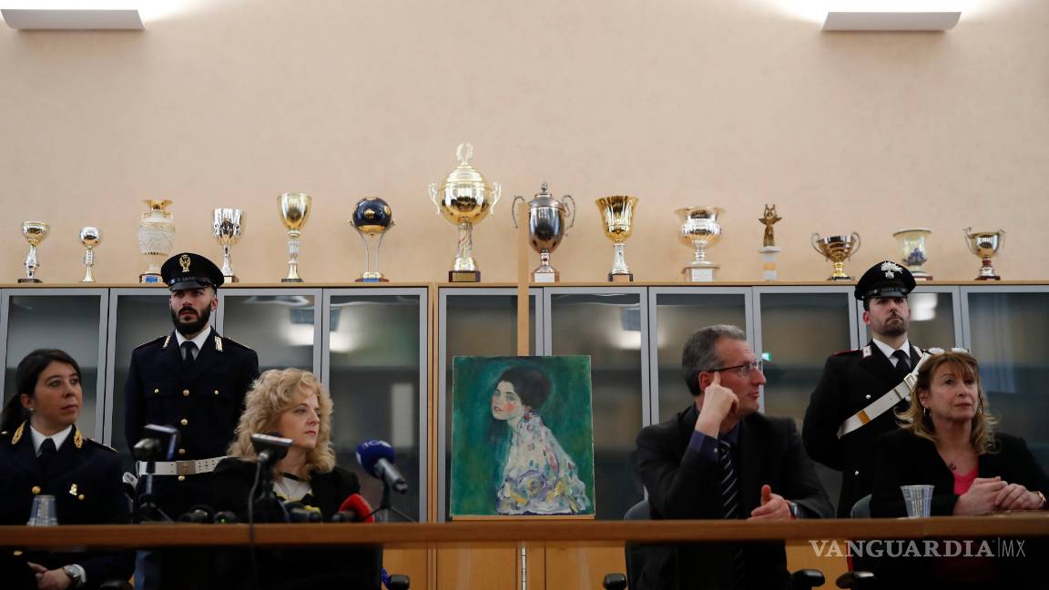 $!Confirman que el cuadro "Retrato de una dama” es de Gustav Klimt, fue robado hace 23 años