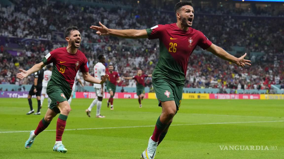 $!Gonçalo Ramos celebra su tanto en los Octavos de Final.