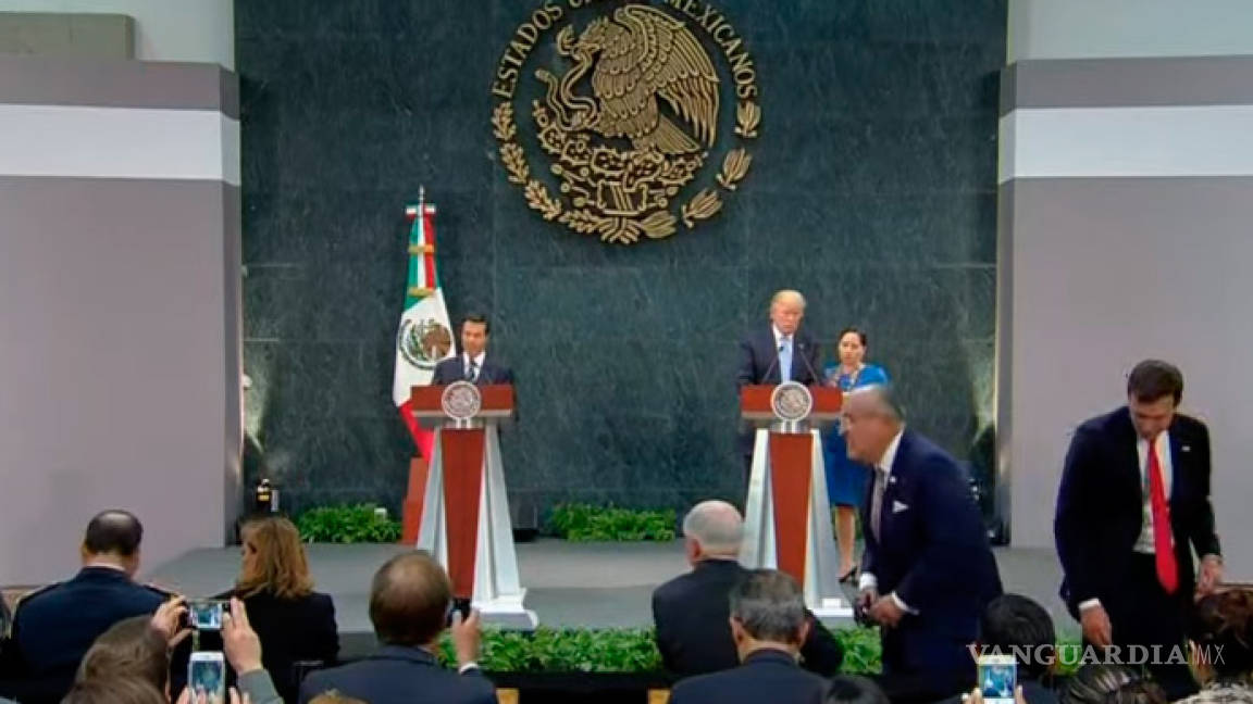 La hora de los reflectores: Peña Nieto y Trump en conferencia de Prensa (Video)