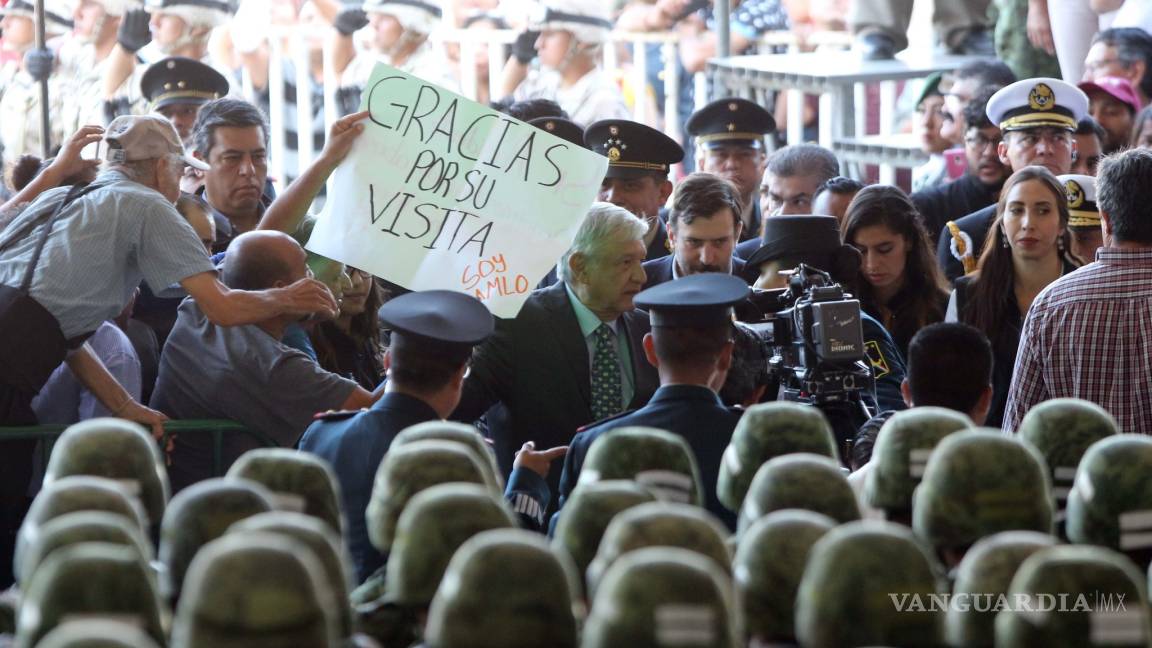 $!'Nunca más un presidente debe inmiscuirse en elecciones': AMLO desde Piedras Negras