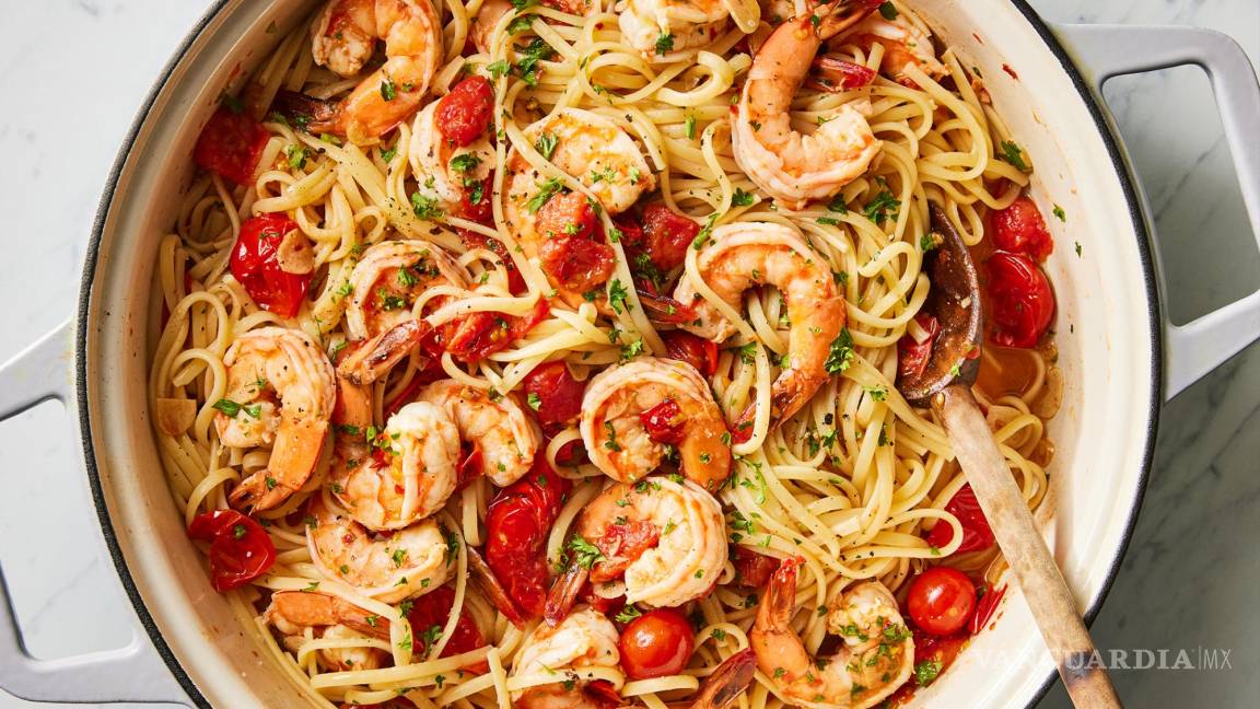 Receta: Una cena de pasta con camarones que te va a encantar