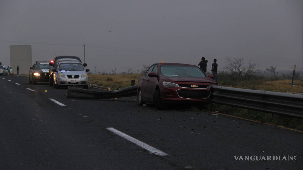 Fatal accidente se registra en la carretera Saltillo-Monterrey; muere prensado