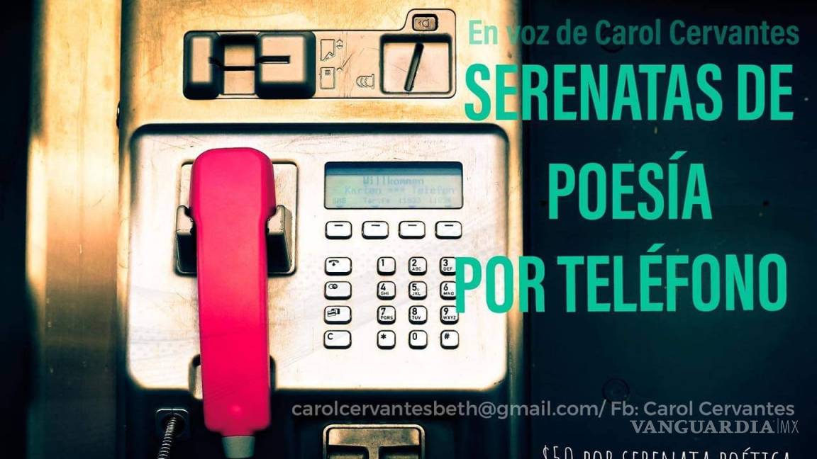 En el Día Internacional de la Poesía... envía una serenata poética por teléfono