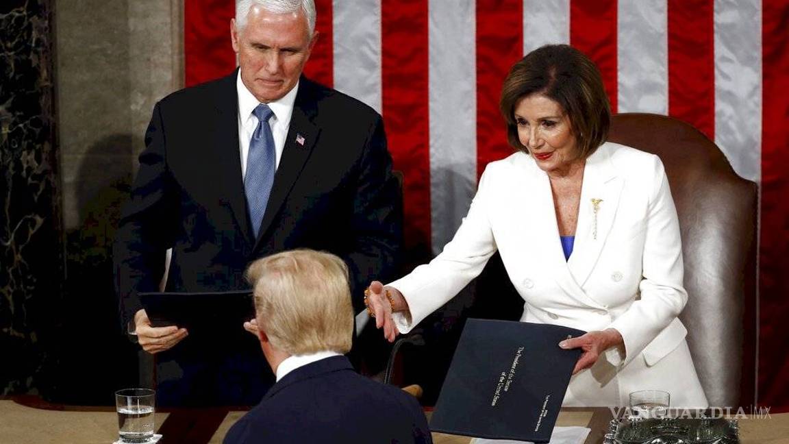 $!Donald Trump da su discurso anual ante el Congreso, un día antes del veredicto de impeachment