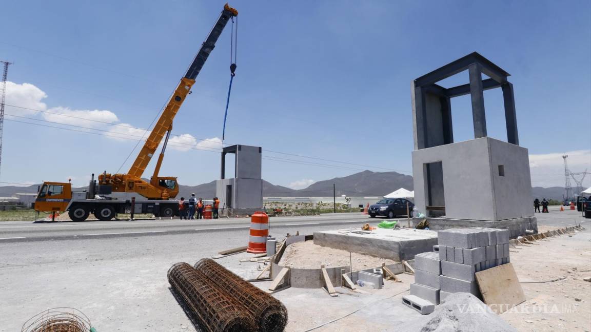 Construcción de arco de seguridad en Ramos Arizpe registra cerca del 35 por ciento de avance