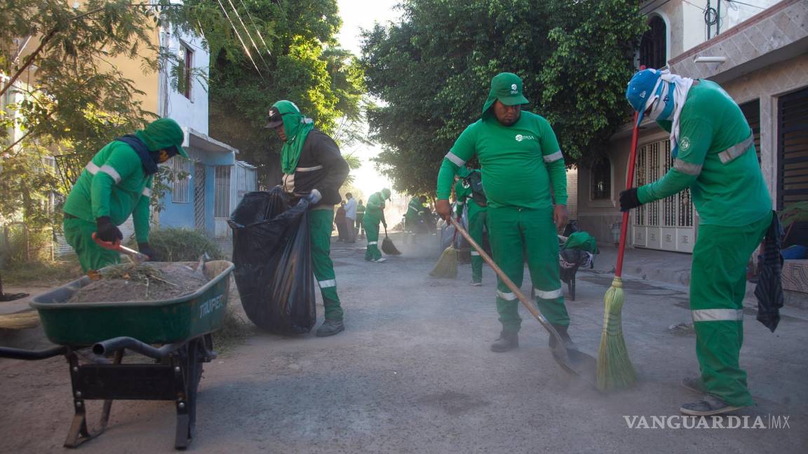 Dependencias municipales de Torreón realizan brigadas de limpieza