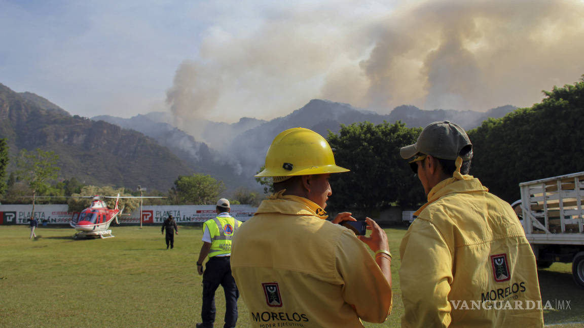 Identifican origén del incendio en Tepoztlán