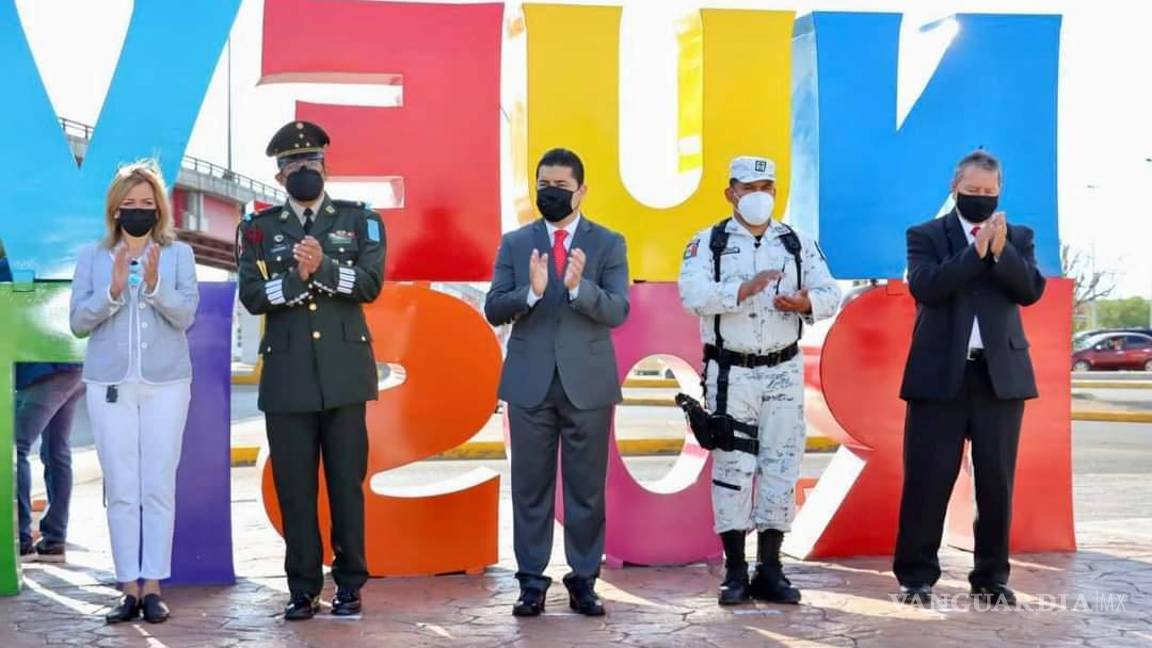 Dan ceremonia en Sabinas por el bicentenario de la consumación de la Independencia de México