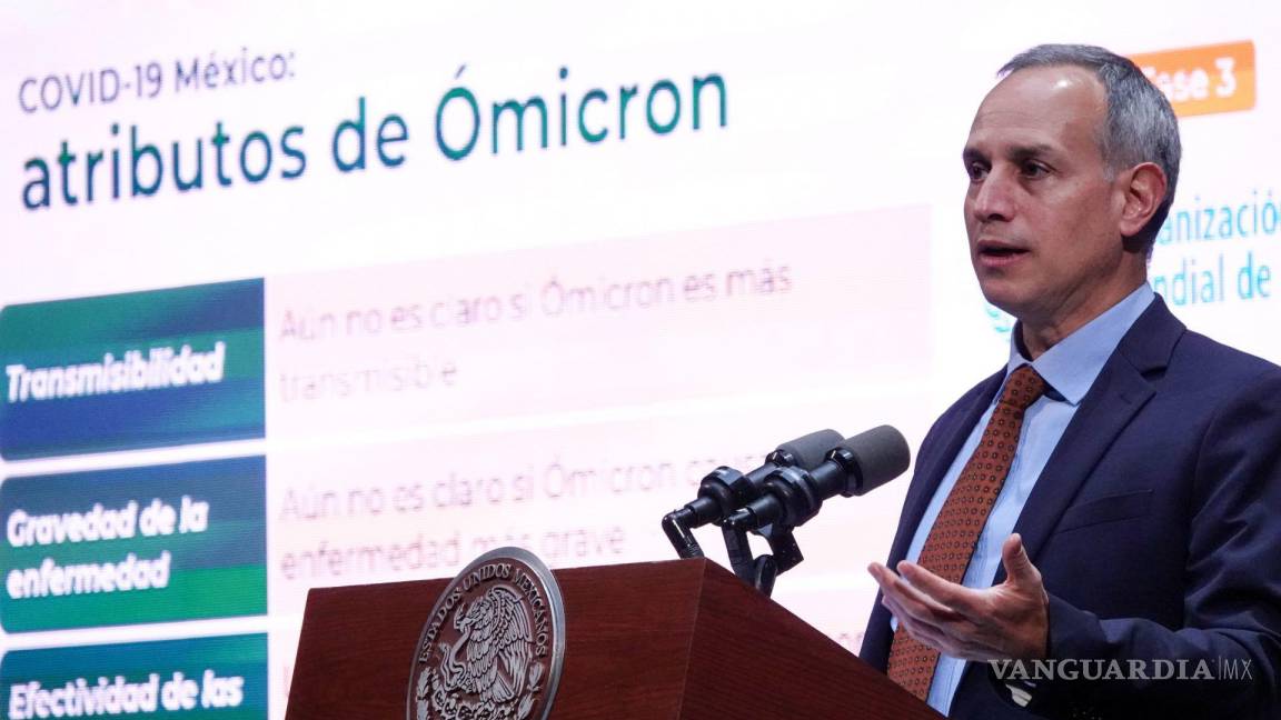 México registra 23 casos ómicron con síntomas leves: López-Gatell