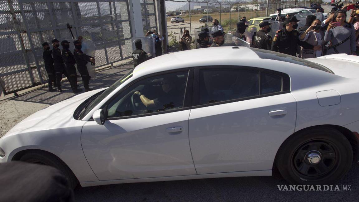 $!“El Bronco” a su arribo al Penal de Apodaca.