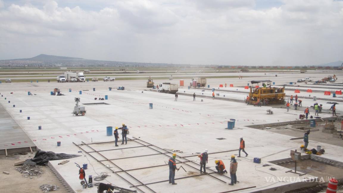 Sedena: Aeropuerto FelipeÁngeles tiene 70% de avance