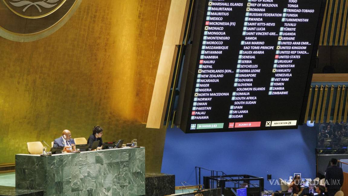 143 estados piden la integración plena de Palestina en las Naciones Unidas