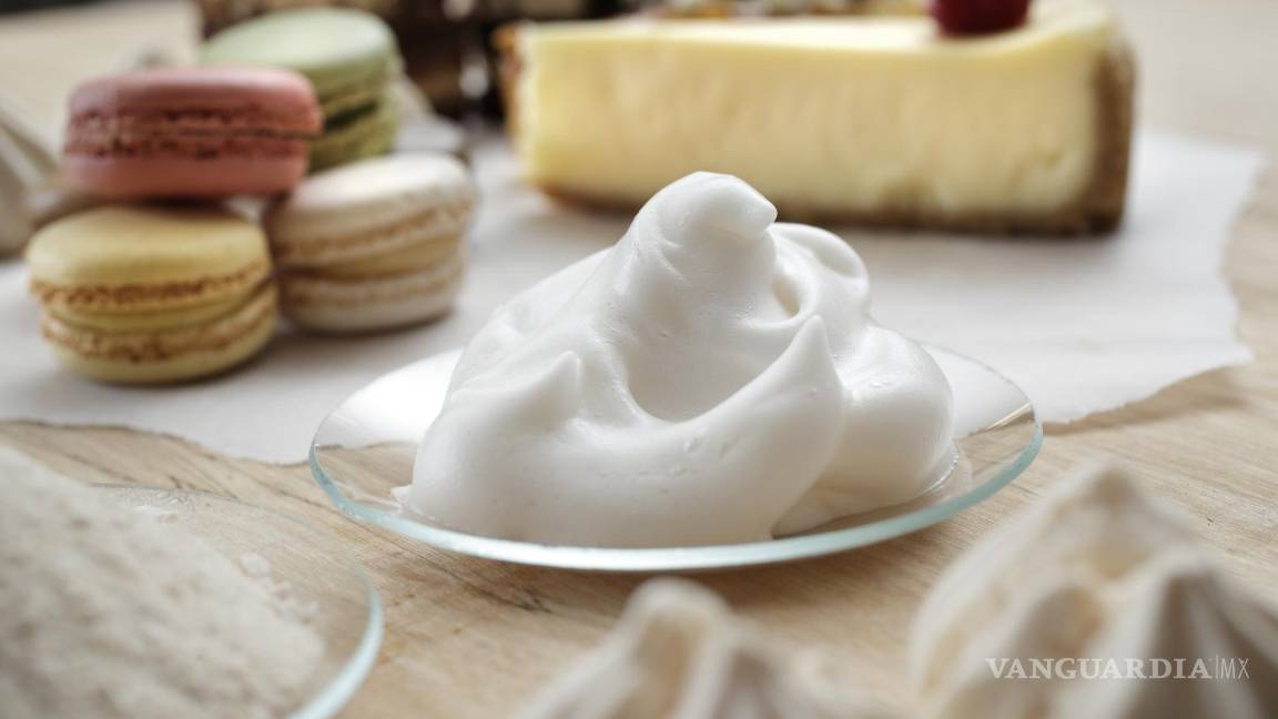 $!Espuma proteica producida biotecnológicamente y productos de pastelería. EFE/VTT
