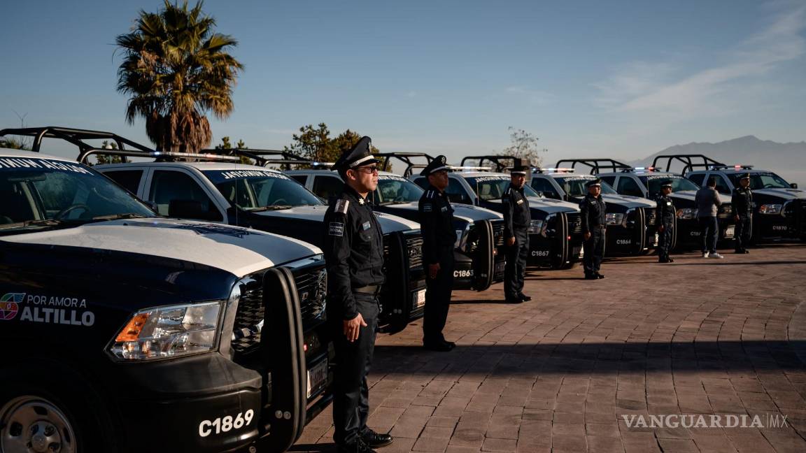 $!8 pick up Ram 1500 de doble cabina, estrenará la Policía de Saltillo.