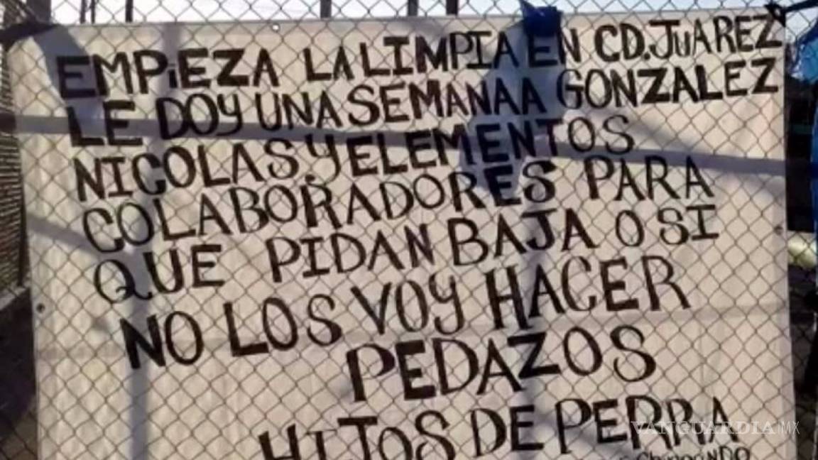 Amenazan con narcomanta a autoridades de Chihuahua; mensaje sería de Caro Quintero