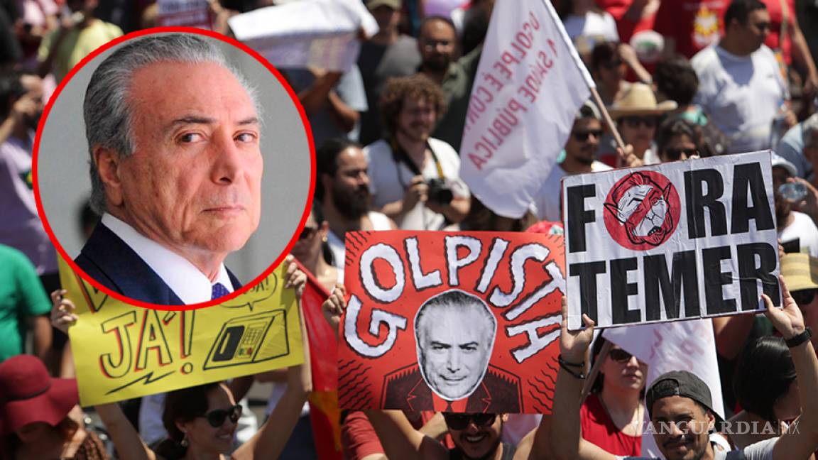 Protestan contra Michel Temer en 40 ciudades brasileñas