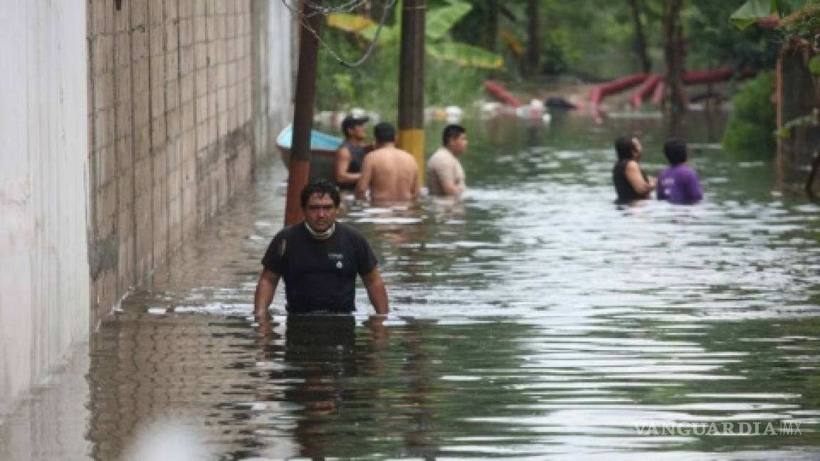 En Tabasco, Veracruz y Chiapas, 184 mil afectados por lluvias e inundaciones
