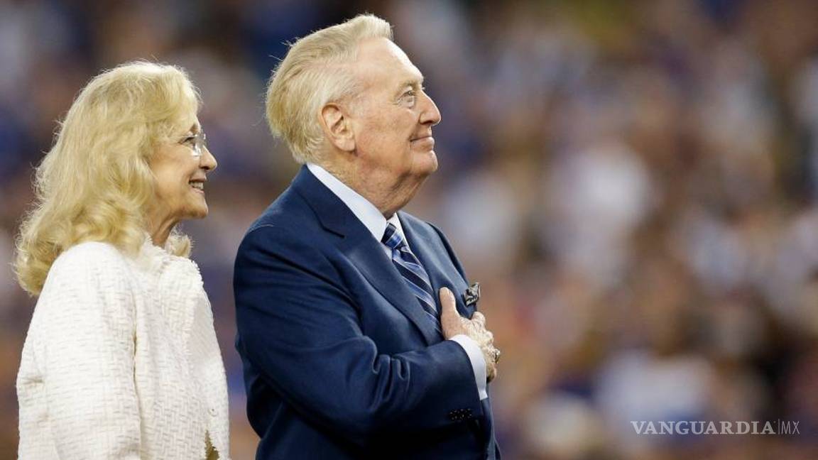 $!Scully, el mítico narrador durante 67 años con Dodgers, recibe gran homenaje