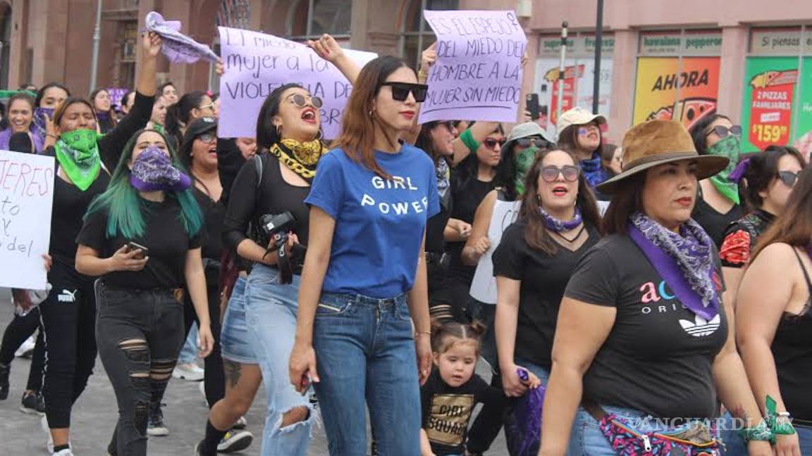 $!Mujeres toman las calles de La Laguna en el Día Internacional de la Mujer