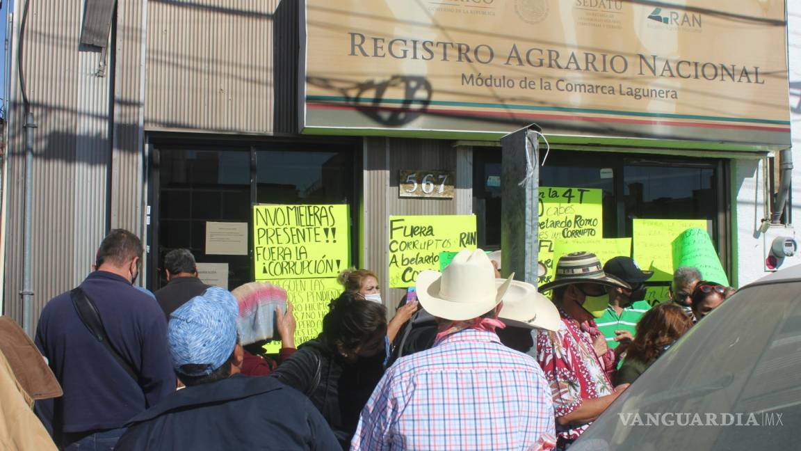 Desde Torreón, exigen el cese del encargado del Registro Agrario Nacional