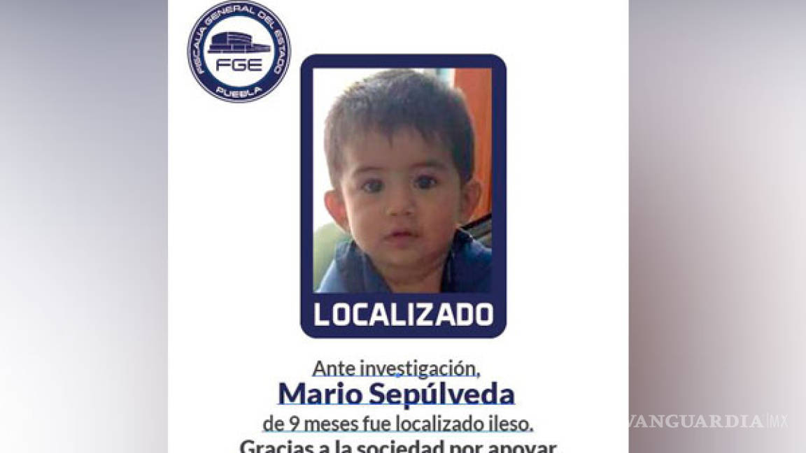 Localizan a bebé que fue robado en un asalto en Puebla