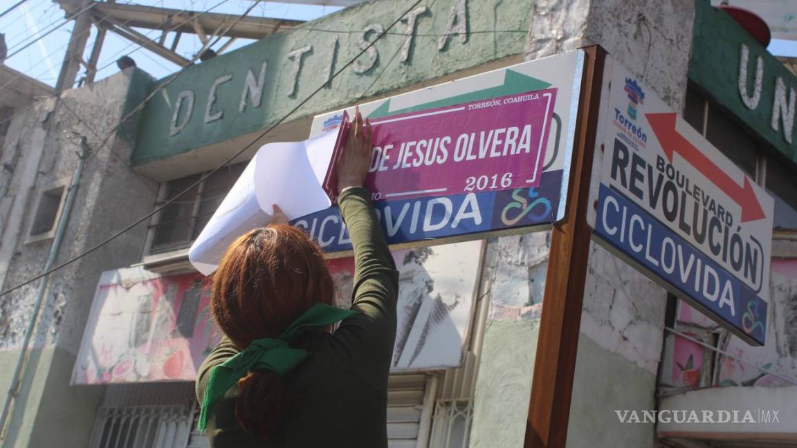 Víctimas de feminicidio van a nombres de calles en La Región Laguna