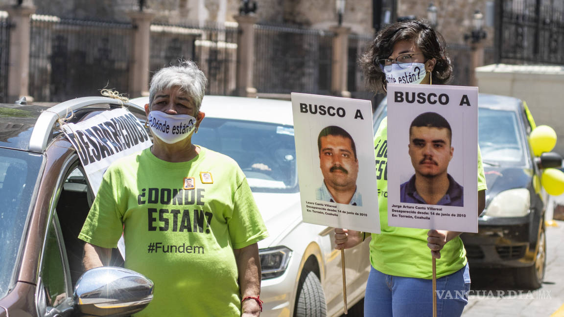 Manifestación en Saltillo de madres de desaparecidos; denuncian irregularidades en investigaciones