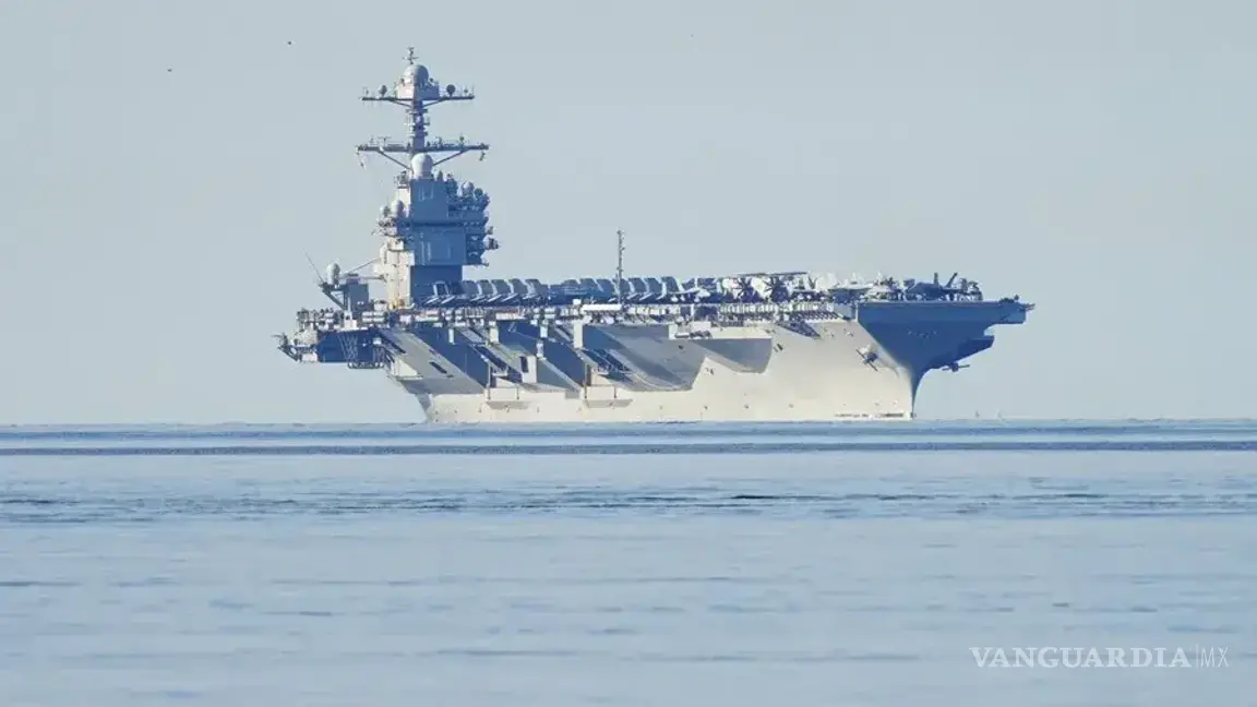 $!El portaaviones USS Gerald Ford, el más grande de Estados Unidos, que llegó a aguas del Caribe.