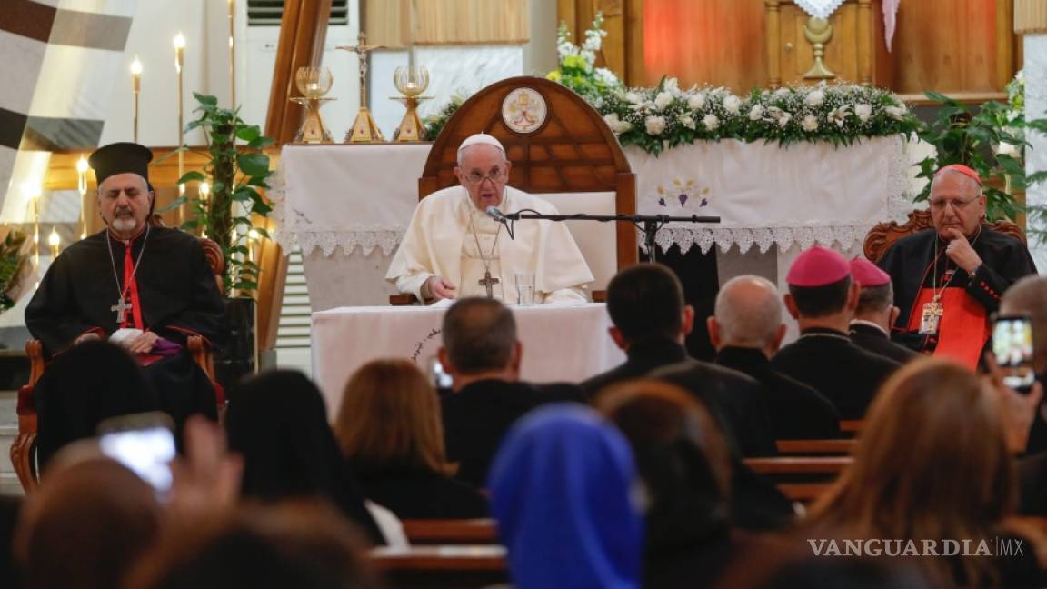 Papa da su primer mensaje en Irak, pide llevar la paz a todo Medio Oriente