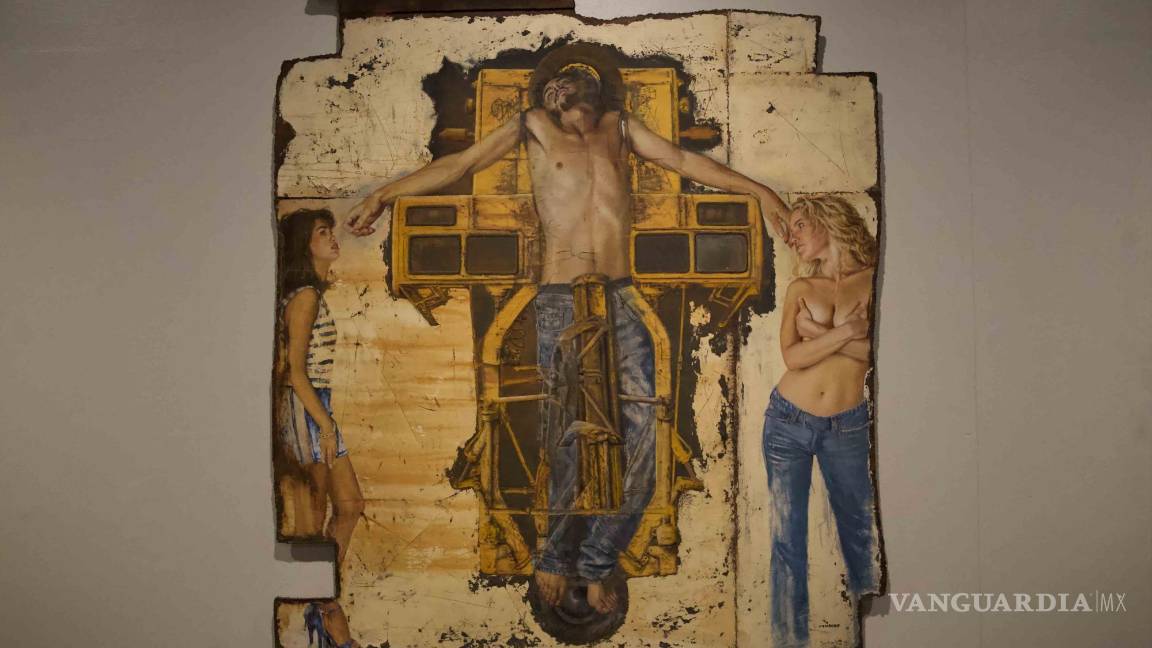 $!Obra del pintor Rafael Cauduro expuesta actualmente en el Colegio de San Ildefonso con la exposición “Un Cauduro es un Cauduro (es un Cauduro)”.