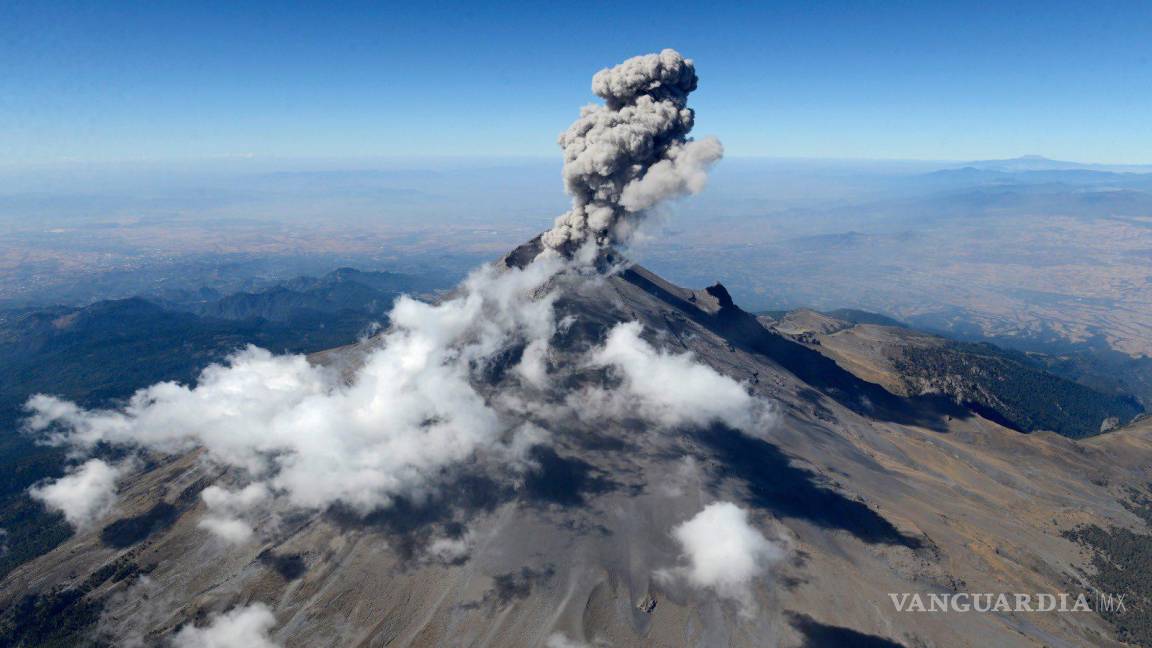 Advierte Cenapred de volcán Popocatépetl; pide no acercarse al cráter