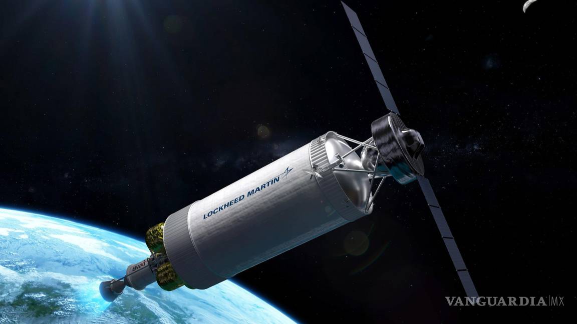 $!Ilustración de la nave espacial de propulsión nuclear propuesta por Lockheed Martin.