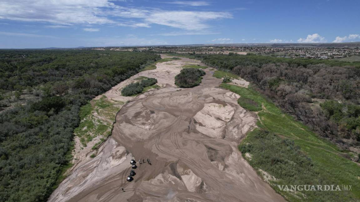 Se seca río Bravo en Nuevo México; riesgo para cultivos y especies en peligro