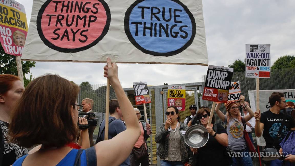 $!Visita de Trump al Reino Unido desata un rechazo sin precedentes