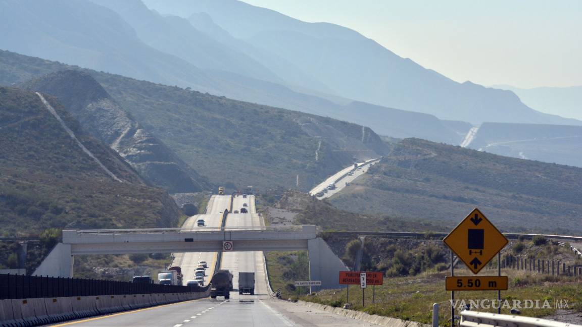 Aforo de camiones de carga representa más del 50% del flujo total de la autopista Saltillo-Monterrey