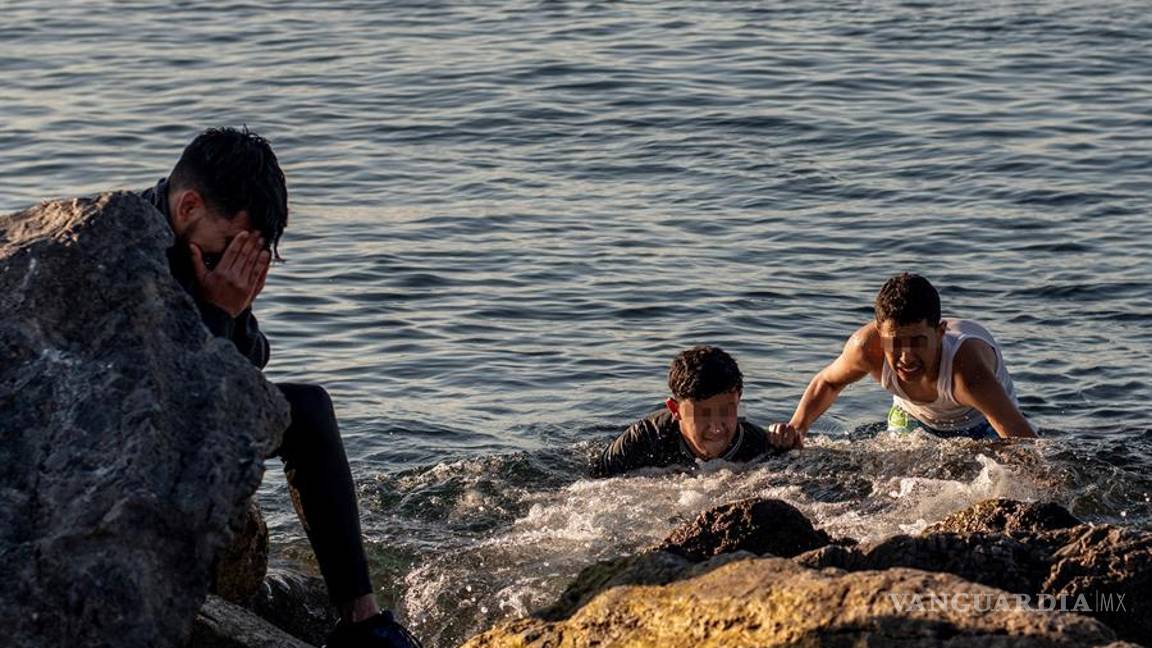 $!Migrantes en Ceuta, de la esperanza al drama en imágenes