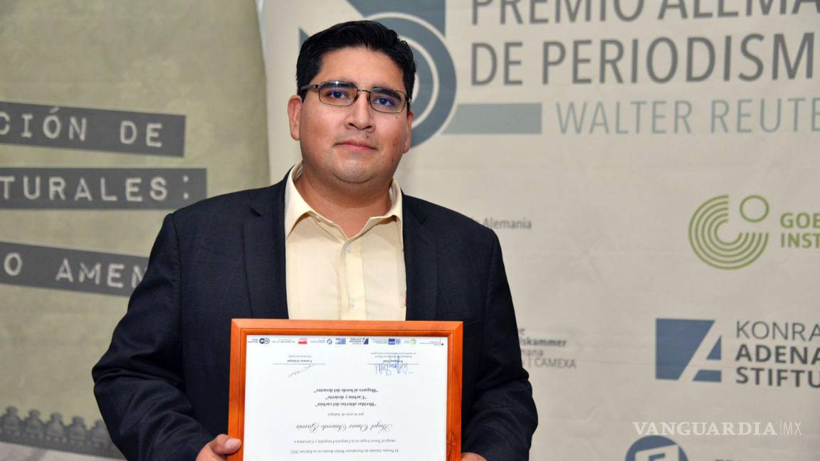 Omar Saucedo, fotógrafo de VANGUARDIA, recibe premio de periodismo Walter Reuter
