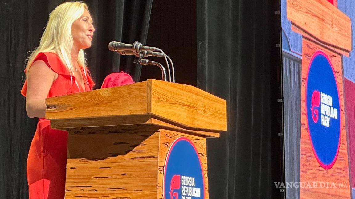 $!“Las guerras, intervenciones y cambios de régimen en el extranjero ponen a Estados Unidos en último lugar, matan a inocentes, nos están arruinando”, señala Marjorie Taylor Greene