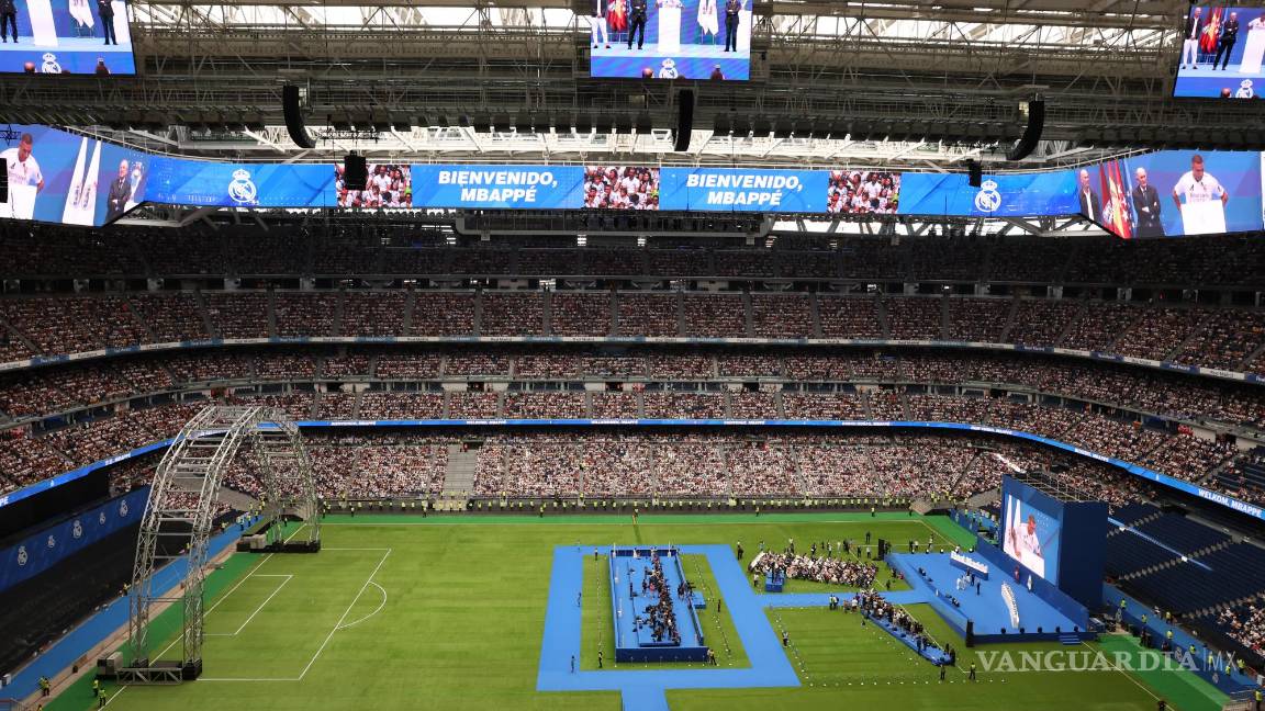 $!Mbappé fue presentado hoy en el Santiago Bernabeu como nuevo jugador del Real Madrid.