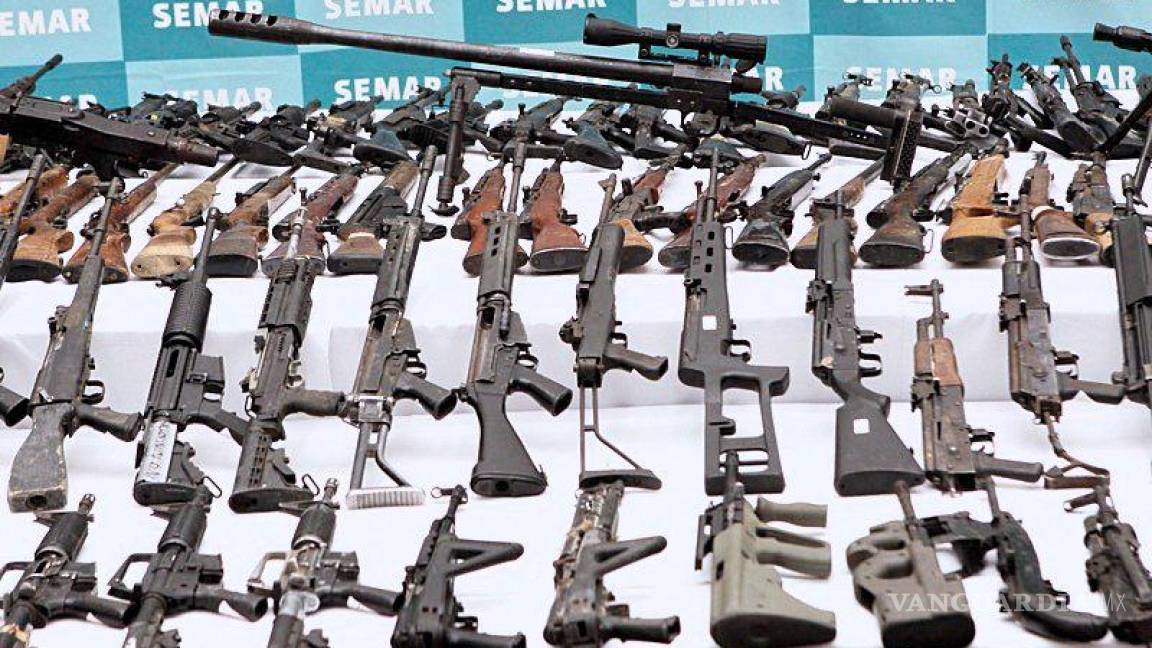 Siete de cada 10 armas que salen ilícitamente de EU llegan a México